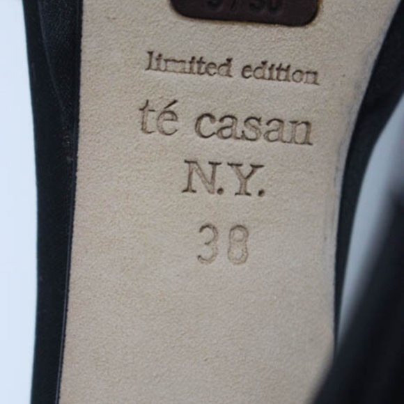 Black Rhinestone Natalie Portman Strappy Heels 38 - Picture 1 of 5